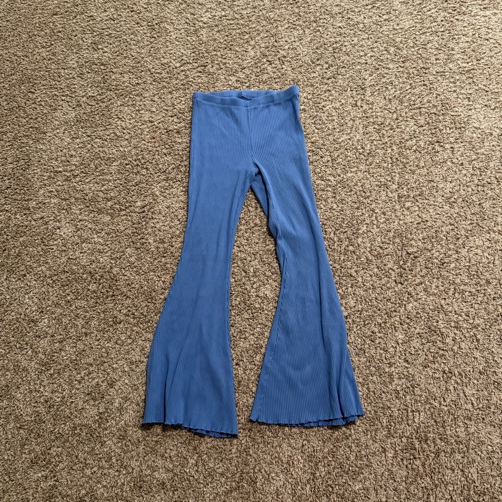Aerie Women’s Blue Flared Leggings Size Medium
